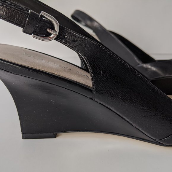 New Franco Sarto Size 7 Wedge Heel Sling Backs - Picture 13 of 15